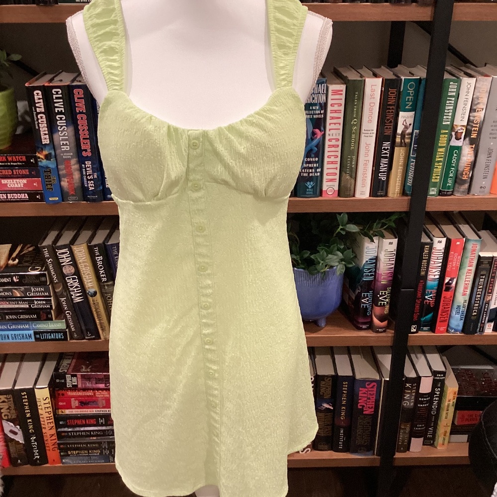 No Boundaries Lime Green Dress